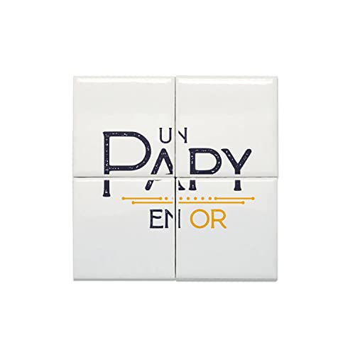 Père et Papy en Or tableau en céramique décoratif pour célébrer l'amour