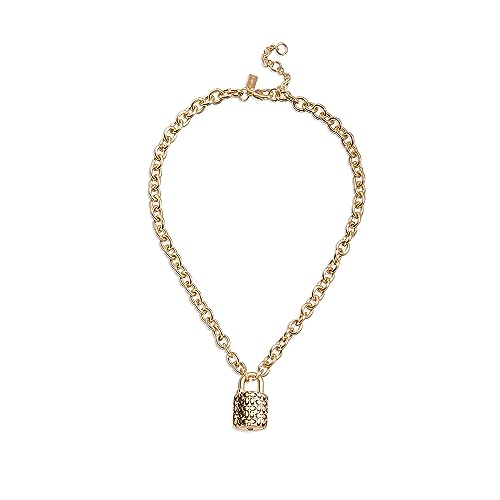 Coach Women's Quilted Padlock Necklace2