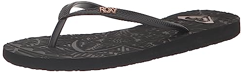 Roxy Women's Antilles II Flat Sandals, Black, 10
