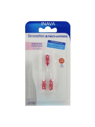 Inava 3 brossette recharges 4-3 mm