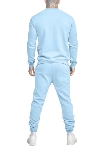 Uni Clau Men's Casual Tracksuit Athletic Sweatsuits Long Sleeve 2 Piece Outfit Running Jogging Sport Suit Sets4