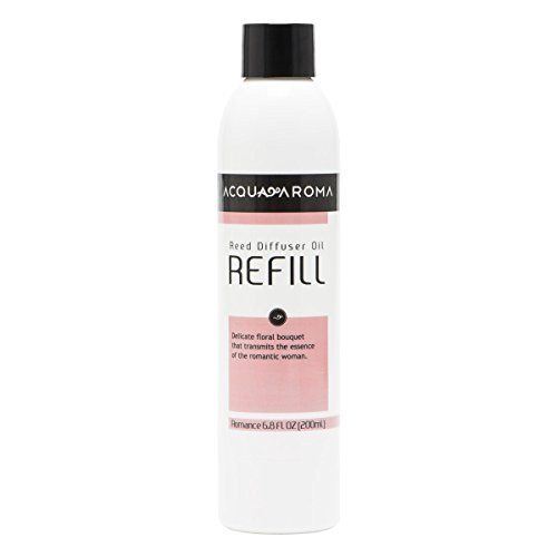 Acqua Aroma Romance Rose Reed Diffuser Oil Refill 6.8 FL OZ (200mL) Contains Essential Oils