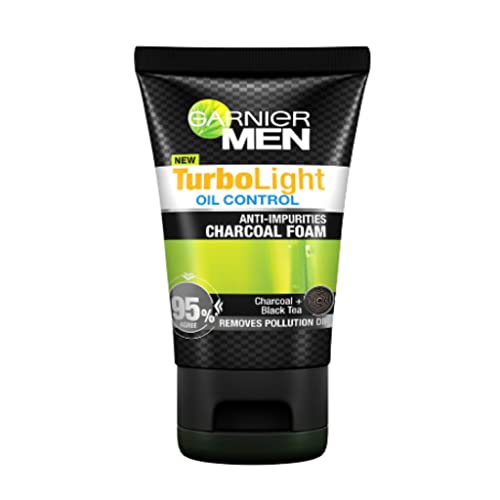Garnier Men Turbolight Oil Control Charcoal Black Foam 100ml.