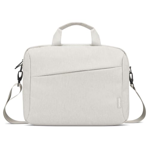 Image of Lenovo 16 inch Laptop Bag T210 (ECO), Water-Resistant Laptop Sleeve Case with EVA Protective Padding, Dual Compartments, Travel Strap, Eco-Friendly Recycled Material, Fits Up to 16-Inch Laptops, Beige