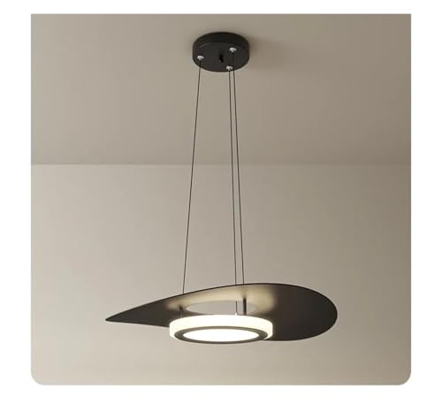 Lustre minimaliste moderne LED noir et blanc 40cm pour restaurant
