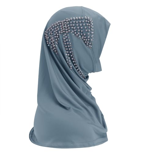 Muslim Hijab for Women, Full Cover Turban Islamic Instant Headscarf Ladies One Piece Arab Head Wrap Scarves Ramadan Eid Prayer Dress Beanie Turban Bandana Hat Islam Middle East Head Wear