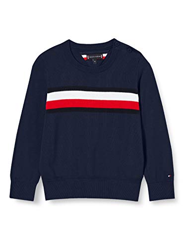 Tommy Hilfiger Essential TH Warm Sweater Maglione, Twilight Navy, 12...