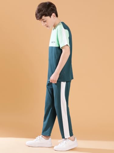 Image of Li'l Tomatoes Boys 100% Cotton Night Suit | Summer Printed Shirt & Pyjama Set | Soft & Breathable Sleepwear | 9-16 Years