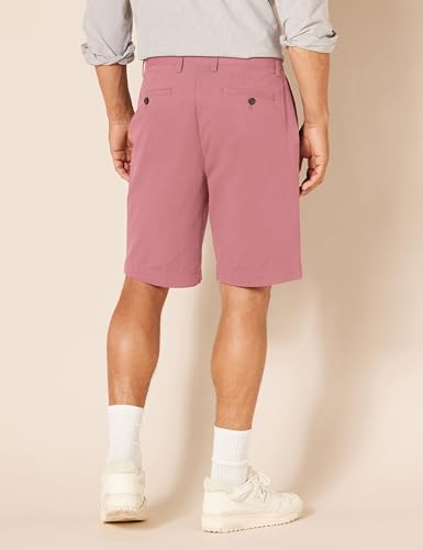 Image of Amazon Essentials Men's Classic-Fit 9 inch Cotton Twill Chino Shorts with Button-Through Pockets