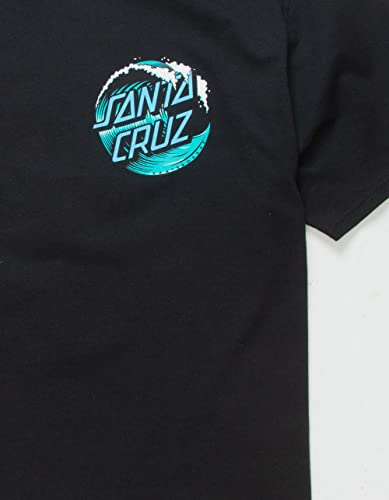 SANTA CRUZ Wave Dot S/S Midweight T-Shirt Black XL Youth3