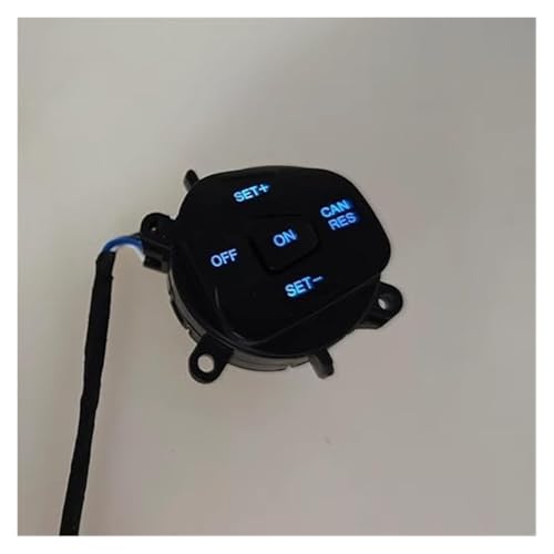 Bouton commande au volant Ford Fiesta rétroéclairé bleu - 5