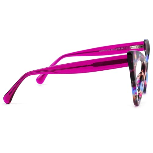 Image of Zeelool Retro Cat Eye Blue Light Blocking Glasses ZJGA747707-02B Purple