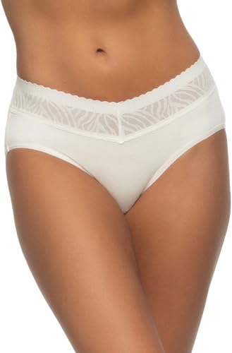 Image of Felina Womens 5 Pack Stay In Place Mid-Rise Lace Hipster