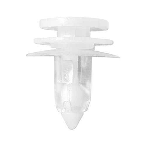 Lantee 50 Pcs White Nylon Door Trim Panel Retainer Clips Fasteners Replacement for Jeep 6505539-AA & 5012874-AA