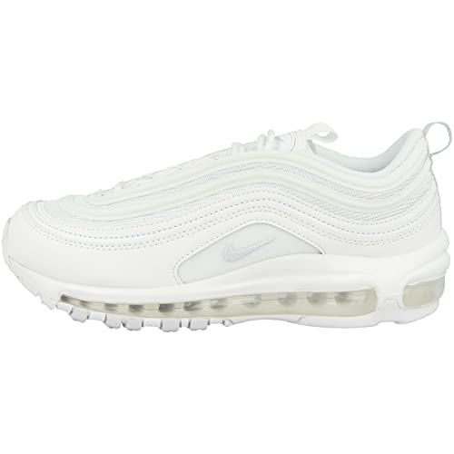 NIKE W Air MAX 97 Athletics Shoes, Women, White (White/White/Pure Platinum 100), 44 EU (9 UK)