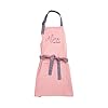 Pink Personalized Girl Apron, Kids Teens Adults, Baking Cooking (pink + gray)
