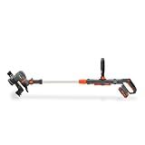 Tagliabordi a batteria FUXTEC 20V FX-E1RT20PROSET • Decespugliatore a batteria con caricabatterie • Larghezza di taglio 28 cm • Con manico telescopico e 2 velocità • Tagliabordi con filo e lama - 11