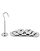 QWORK Lab Slotted Mass Set, 2 Set of Chromium-Plated Metal Slotted Weights, One Set - Total 100g - Includes 9 Weights (10g Each) & One Hanger (10g)