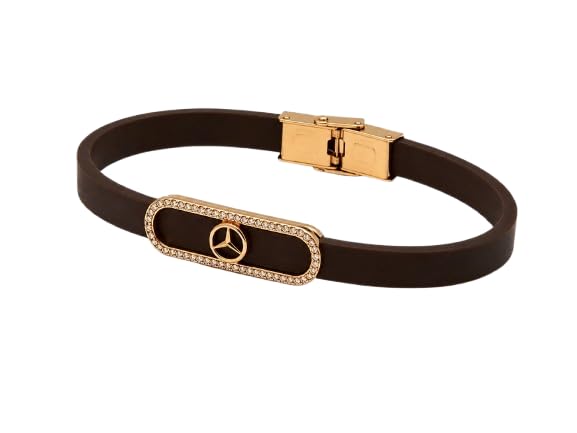 Gold Plated Om Bracelet for Men | Stainless Steel & Silicone Kada Bracelet | Spiritual Om Symbol Bracelet | Adjustable Fashion Wrist Band for Daily-image-16
