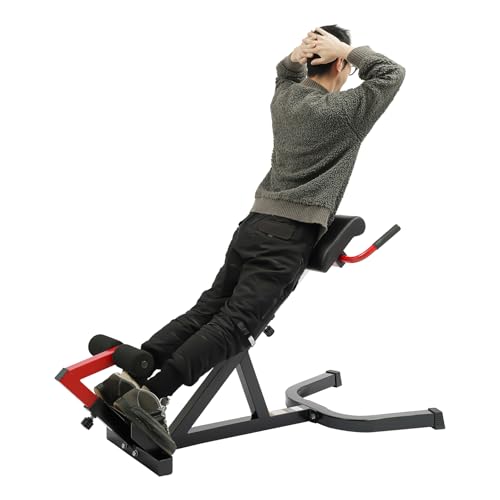 Rücken- & Bauchtrainer, Hyperextension Rückentrainer, Einstellbare Höhe, Rückenstrecker, Tragfähigkeit 200KG, Fitnessgeräte für Zuhause, Römischer Stuhl für Taillenübungen, Bauchübungen Rücken- & Bauchtrainer, Hyperextension Rückentrainer, Einstellbare Höhe, Rückenstrecker, Tragfähigkeit 200KG, Fitnessgeräte für Zuhause, Römischer Stuhl für Taillenübungen, Bauchübungen