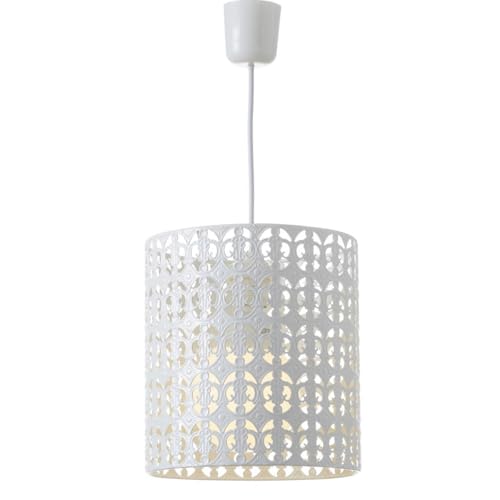 Lámpara de techo árabe blanca de metal para decoración Arabia   LOLAhome