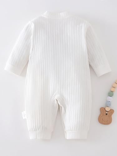 Premium Bear Romper & Hat Set | 100% Cotton Newborn Outfit (NB-9M) | Easy Side-Tie Design + Machine Washable2