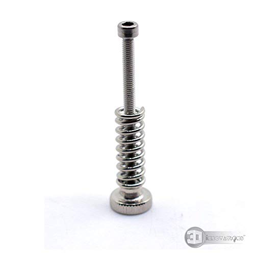 3DINNOVATIONS Leveling Component M3 Screw Leveling Spring Leveling Knob Suite for 3D Printer Heatbed Heated bed (Pack of set, Silver)