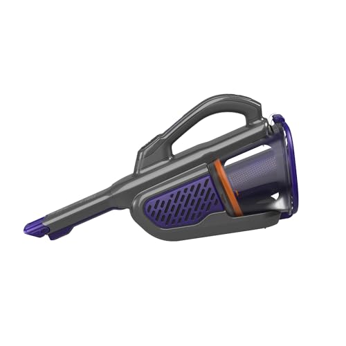 Black+Decker BHV530BFP Accu-handstofzuiger, 36 Wh, 18 V, met Cyclonic Action, geïntegreerde uittrekbare spleetmond, incl. dierenhaarborstel, laadstation met wandhouder. titanium/zilver/violet - Afbeelding 3