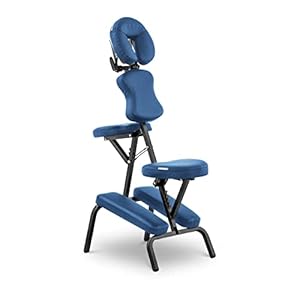 Physa Physa Montpellier Blue Massagestuhl klappbar Blau Massagestuhl mobiler Massagestuhl Massagehocker Massagen-Stuhl