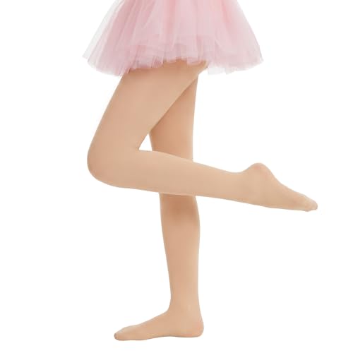 AMIYOYO Strumpfhose Mädchen Kinder Strumpfhosen für Ballett Microfaser 40 DEN Elastische Tanzstrumpfhose für Schulalltag Partykleidung