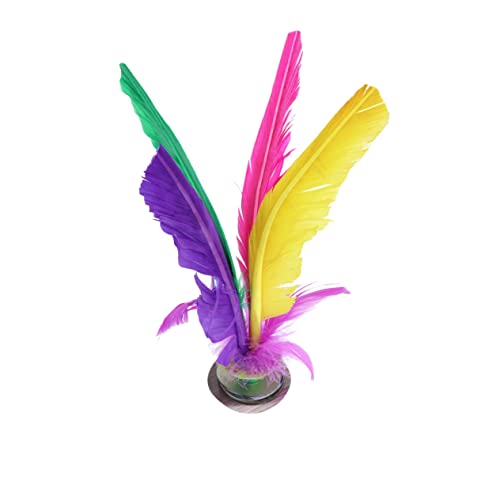 SUPVOX 12 Piezas Colorido Shuttlecock De Pie De Goma Pateando El Volante Chino Jianzi Color Aleatorio