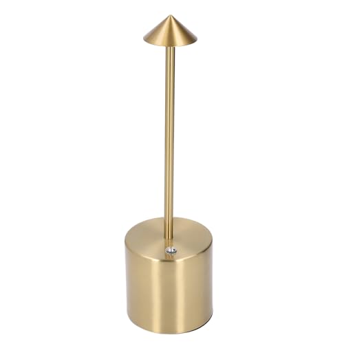 aqxreight Lámpara de Escritorio Inalámbrica Recargable con Control Táctil, Luz de Mesa LED Regulable de 3 Colores, Lámpara de Mesita de Noche Portátil para Dormitorio, Uso Interior y Exterior
