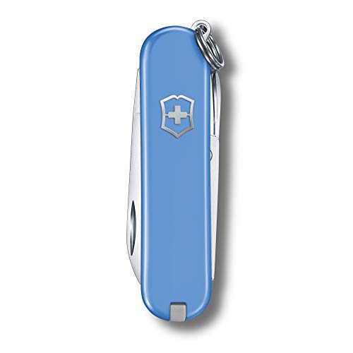 Image of Victorinox Swiss Army Knife - FRESH. STYLISH. COLORFUL SWISS CLASSICS - 7 Function, Multitool with a Pair of Scissors - Summer Rain, 58 mm