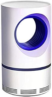 XJJ USB Powered Electric Mosquito Killer Light, Fly Catcher UV LED Light Trap Lamp with Suction Fan for Home Indoor,Non-Toxic, Photocatalyst Mosquito Lamp Fly Zapper