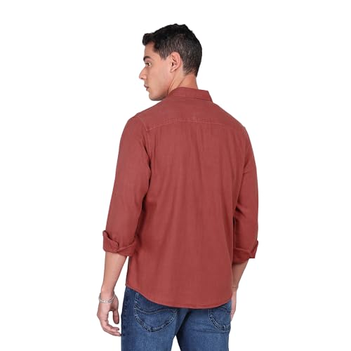 Image of Lee Men's Solid Regular Fit Shirts