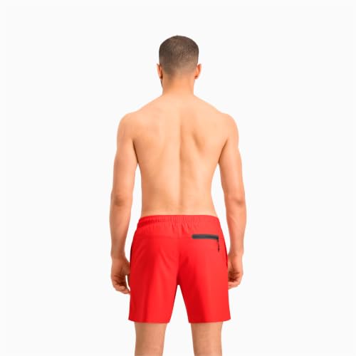 Puma Swim Men Medium Length Swim Shorts 1P - C: Red_T: XL