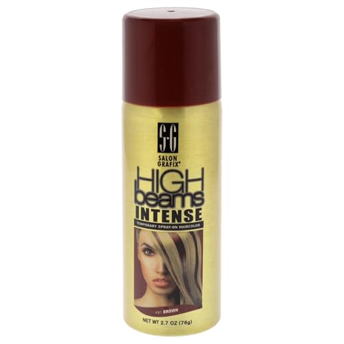 Salon Grafix High Beams Intense Temporary Spray – Brown for Unisex – 2.7 oz Hair Color