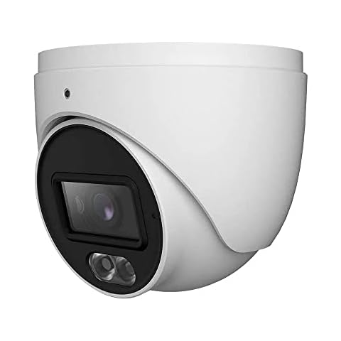 Titanium 2MP Full Color HD Turret Camera 2MP@30FPS 2.8mm, White Led Night Vision 98ft DWDR E Series Security Analog Camera, BNC Connection Cover