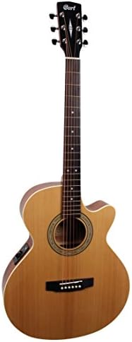Cort Acoustic Guitar with Cutaway Electronics SFX-ME Open Pore with Bag