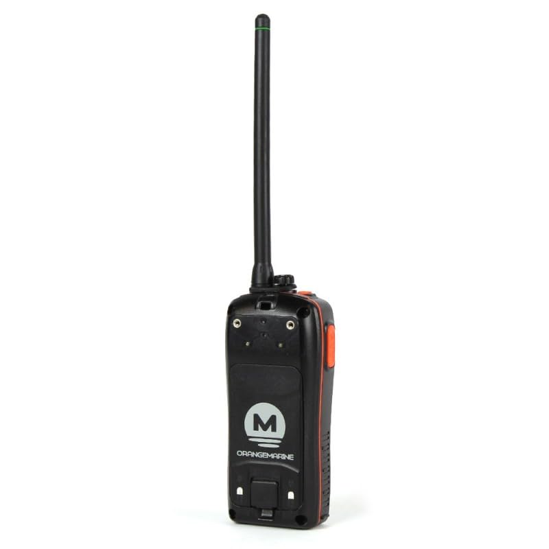 VHF Portable Orangemarine WPF 300 – Radio VHF Marine Étanche IPX7 & Flottante, 1-5 W, Batterie Li-ION 1200 mAh, Accès Canal 16