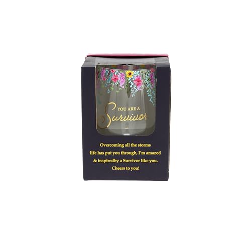 Pavilion Gift Company - You Are A Survivor - 17 oz Stemless Wine Glass Mental Health Addiction Overcomer Cancer Trauma Survivor by Pavilion Gift Company - Used condition - Image 8