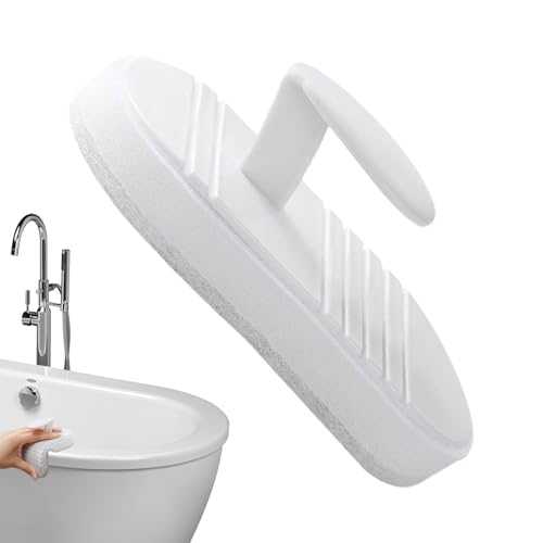 浴槽用スクラバー, タイルスクラブブラシ 柔軟バスタブスクラバー, 取っ手付きお掃除ツール 家事用キッチン食器シンク浴槽床壁隙間目地アパート洗浄