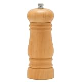Moedor de Pimenta e Sal Manual em Madeira Nobre Mecanismo Cerâmico Ajustável para Sal Grosso e...