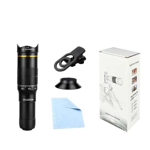 Téléobjectif zoom 32x pour smartphone objectif de télescope portable pour photo de camping