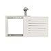 JANFA Ripiani Scaffalatura Galleggiante in Legno for persiane , Guida Push-Pull , for Lettori Dvd, Console for Videogiochi, Accessori TV (Color : White, Size : 21.65 * 1.963 * 19.68in)
