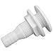 Chiffonade 3/4in ABS Plastic Hose Coupling Straight Thru Hull Connector Drain Outlet Accessory Thru Hull Fitting Marine Applications