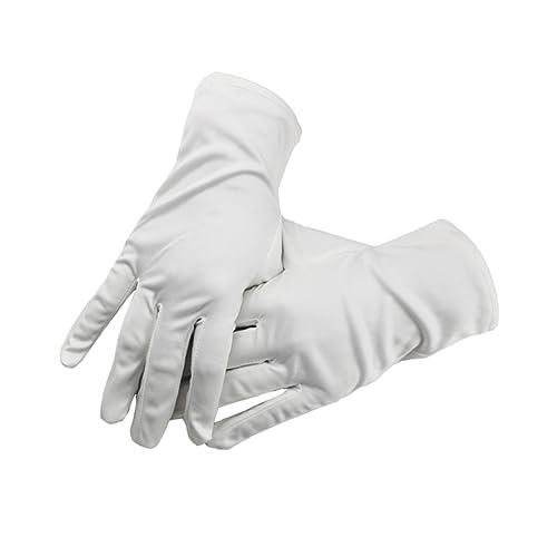 MUCKLILY 24 Pares Hogar Ultrafino - Manoplas De Procedimientos Básicos De Tela Poliéster Para Restaurante - Tela Blanca