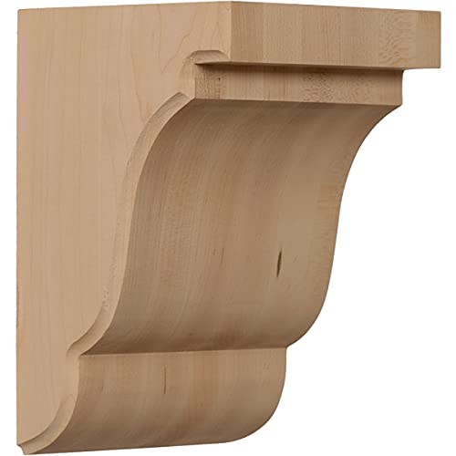 Crazy Clearance Ekena Millwork BKTW05X05X08BEWA 5 1/4-Inch W by 5-Inch D by 7 1/2-Inch H Bedford Bracket, Walnut