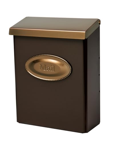 Architectural Mailboxes Designer Locking Wall Mount Mailbox Bronze Medium