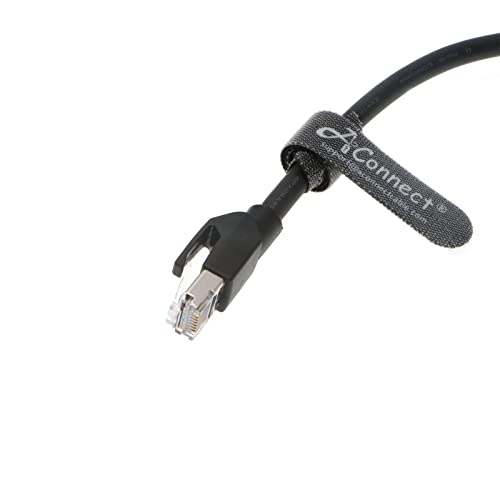 Cable Ethernet Externo M12 a RJ45 1 m Cat6a Negro miniatura 5